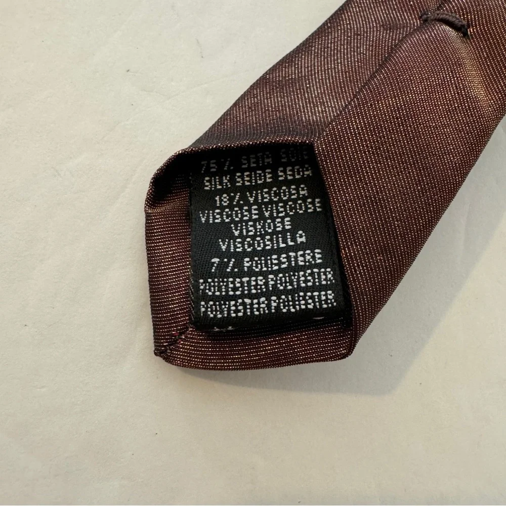 Valentino Brown Metallic Tie